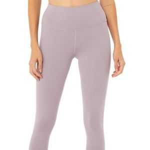 ALO Yoga 7/8 High Waisted Airbrush Leggings, Lavender Smoke, Medium